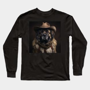 Cowboy Dog - Leonberger Long Sleeve T-Shirt